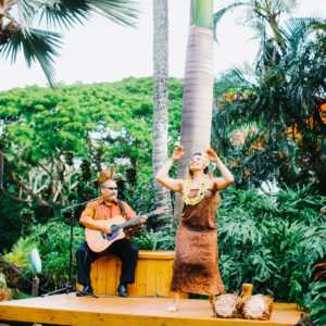 Hula Dancer Dancing at the restaurant