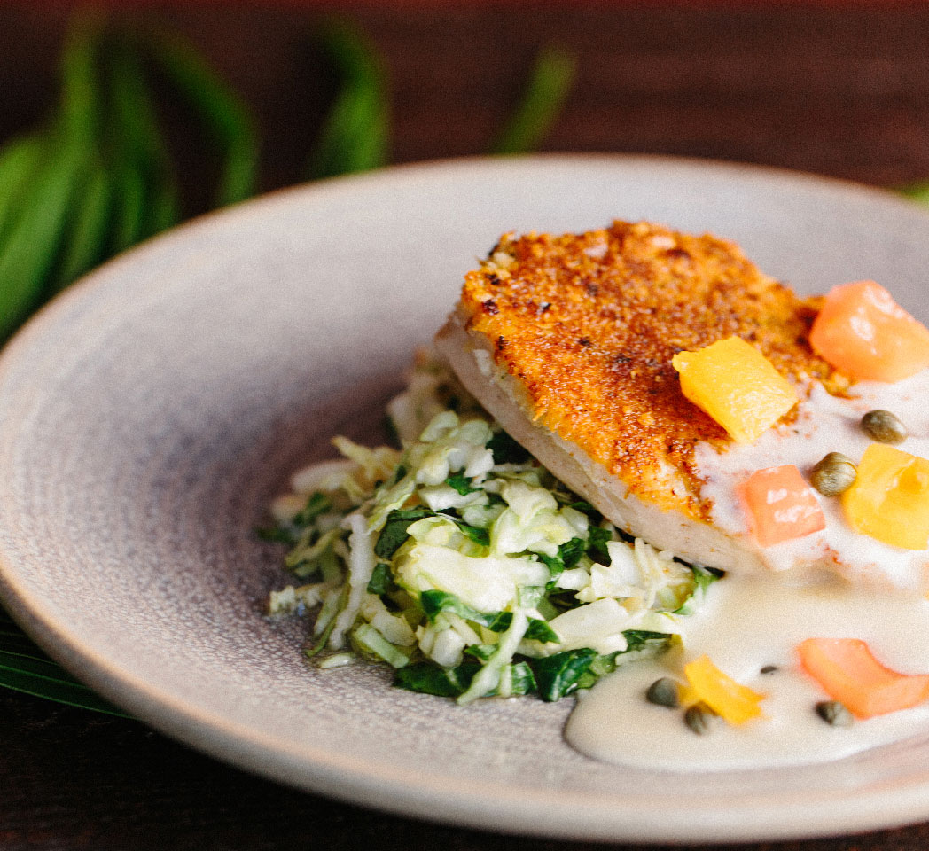 photo of a fancy dinner plate